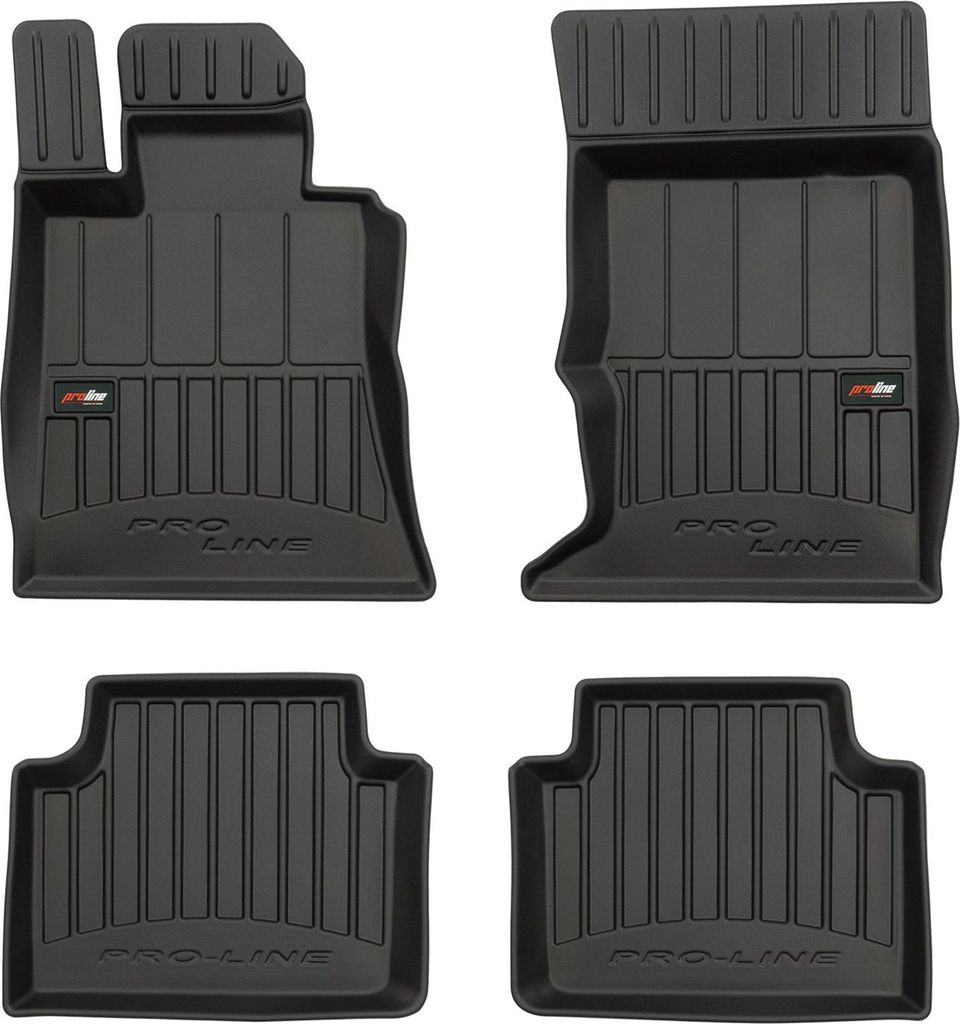 OMAC Gummi Fußmatten für Alfa Romeo Giulia 2015-2025 AWD Premium TPE Schwarz 4x