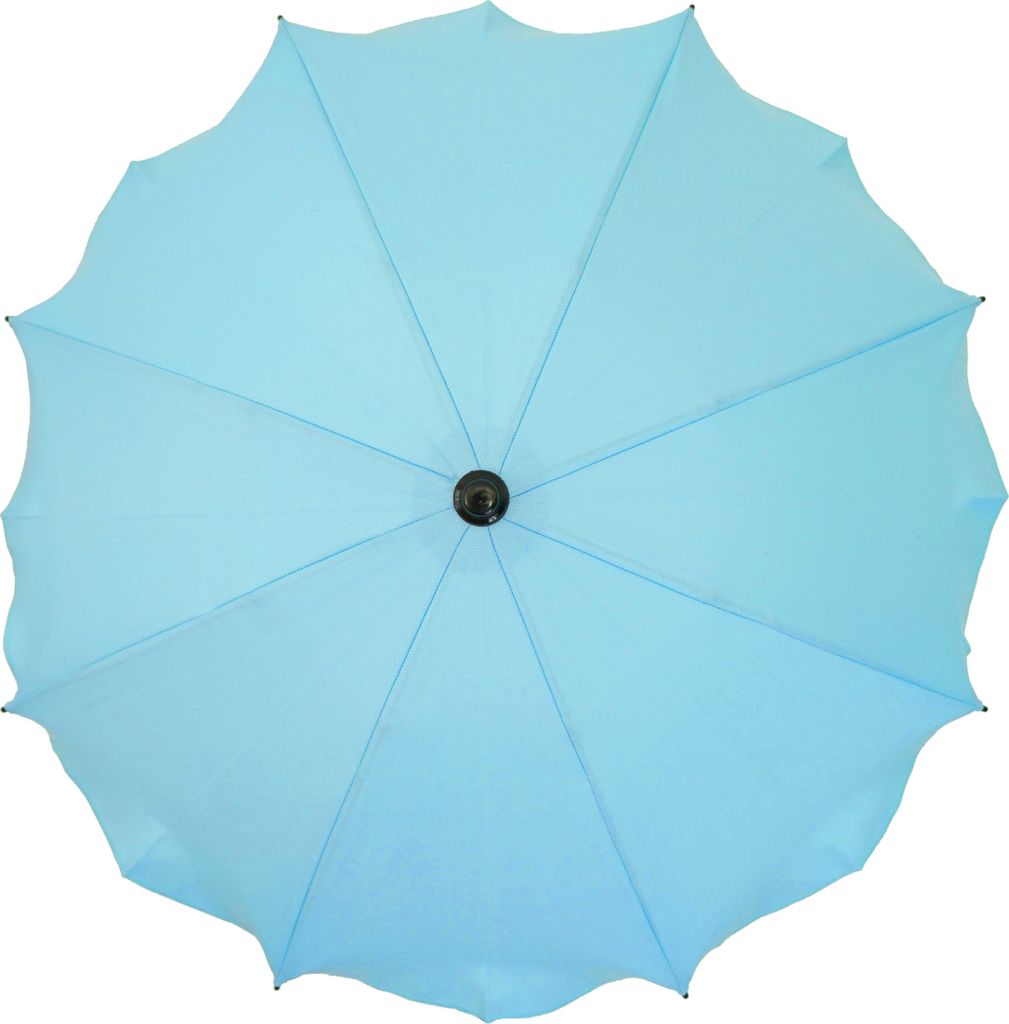 Skyline Sonnenschirm für Kinderwagen flexiblem Befestigungsarm UV-Schutz50+ Sonnensegel Sonnenschutz Kinderwagen-Sonnensegel, Ø63cm, Himmelblau