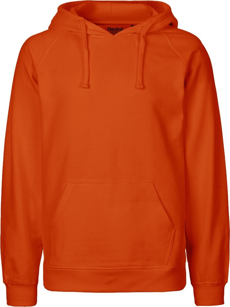 Neutral O63101 | Herren Hoodie / Kaputzenpulli / 100% Fairtrade-Baumwolle - Farbe: Orange - Größe: 3XL