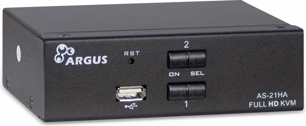 Switch KVM HDMI Inter-Tech AS-21HA 2 Ports Métal Commutation Rapide