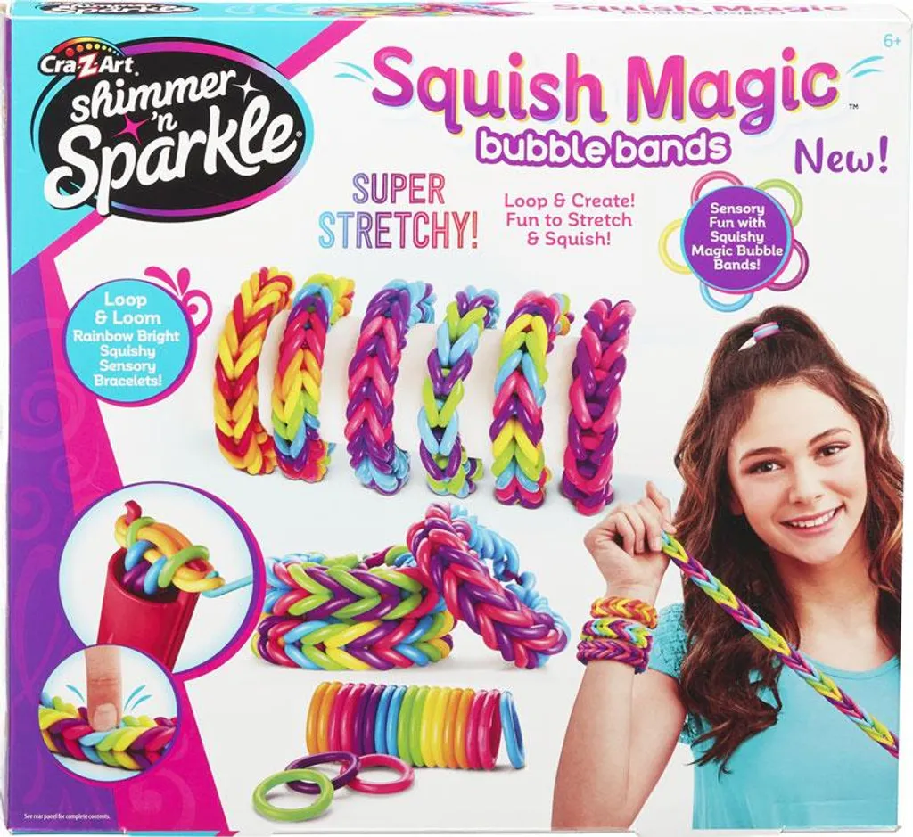 Bracelets Anti-Stress Squish Magic Bubble Bands Shimmer n Sparkle Calme