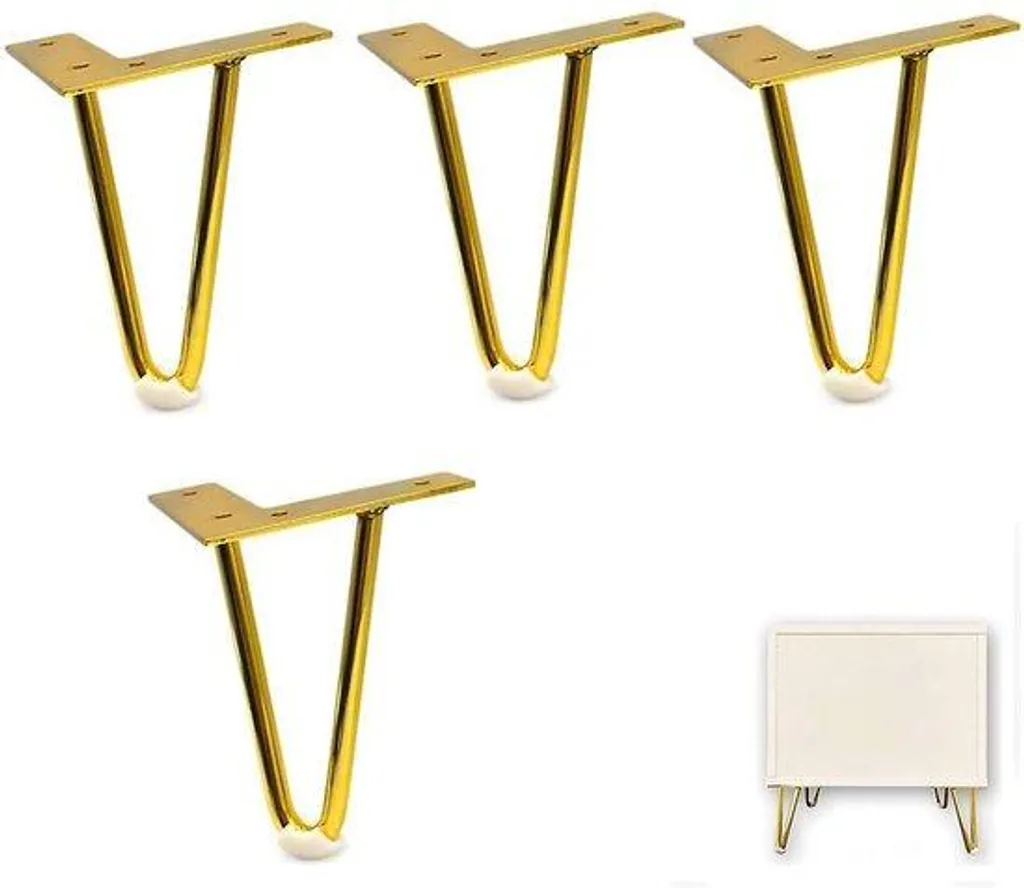 Pied de table pour création de bureau - Support métallique noir - 71 cm