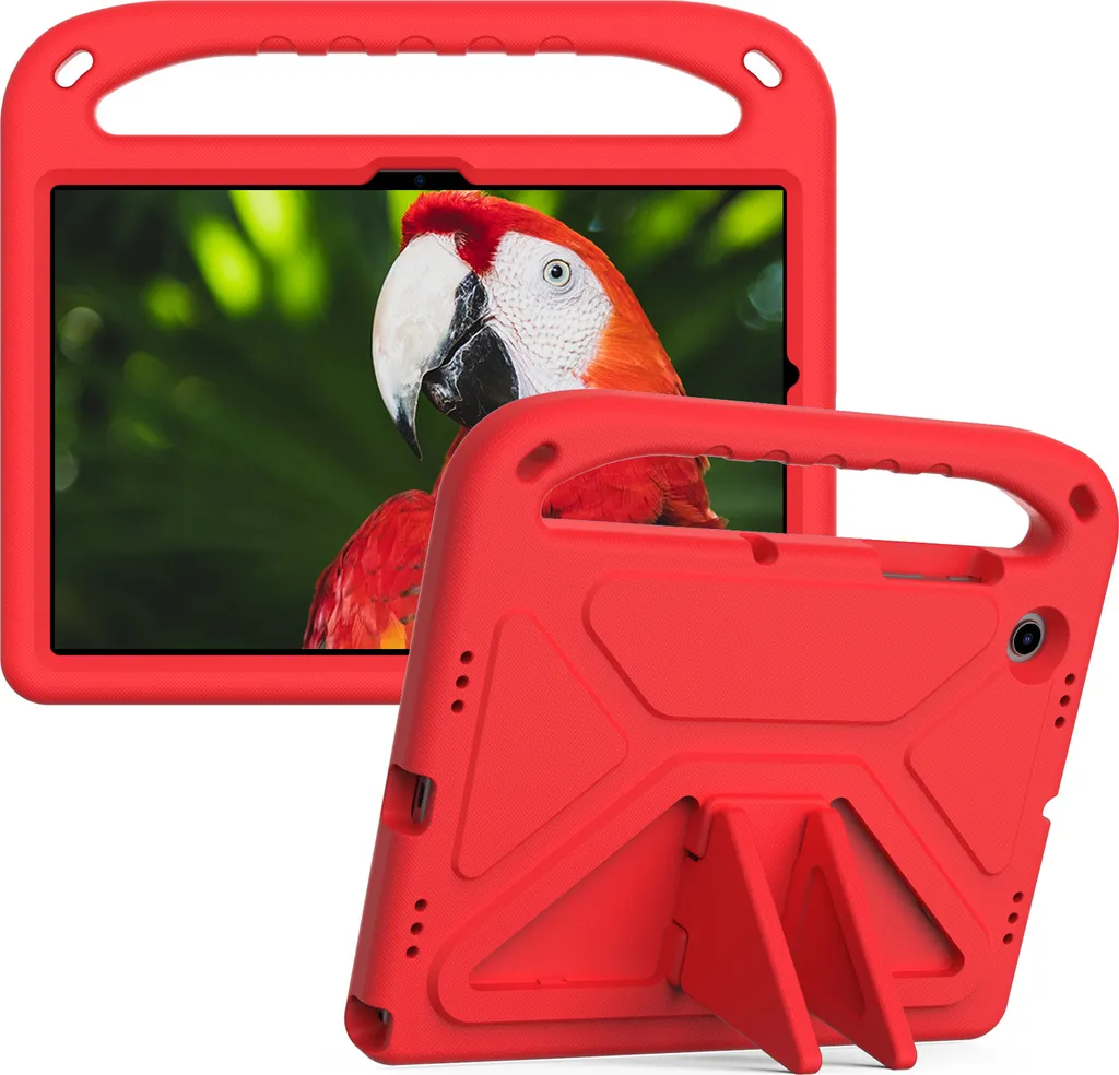 Custodia protettiva per Samsung Galaxy Tab A8 10.5 X200/X205, custodia leggera in EVA per bambini con maniglia e supporto Rosso