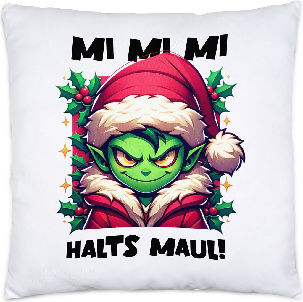 Mi Mi Mi Halts Maul Kissen Anti Weihnachten Ich hasse Weihnachten