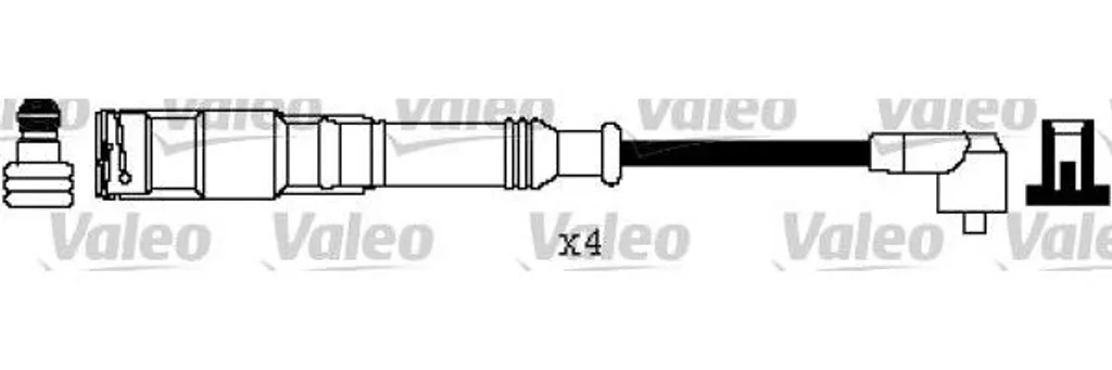 VALEO 346220 Set cavi accensione OE compatibile con A3 8L, A3 8P, A4 8D, A4 8E, Altea, Altea XL, Cordoba, Exeo, Ibiza, Leon, Toledo, Octavia, Superb, Bora, Caddy, Golf IV, Golf VI, Multivan V, New Beetle, Passat 3B, Transporter V