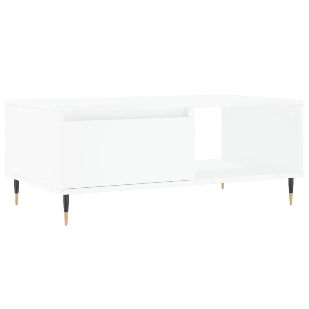 SYFAX™ Coffee Table Bianco 90x50 cm | Design Scandinavo per Soggiorno