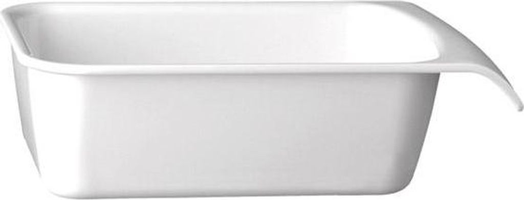 APS 83962 GN 1/4 Schale CASCADE, 26,4 x 16,2 cm, Höhe 7,5 cm, 1,5 Liter, Melamin, weiß