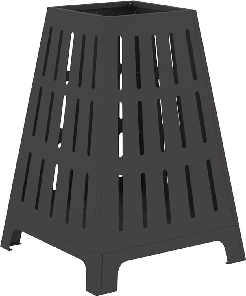 Feuerstelle Schwarz 50 x 50 x 70 cm Stahl