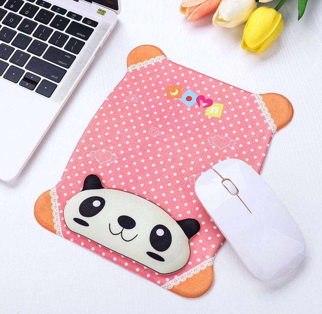 Universelle weiche Rechteck -Cartoon -Muster -Maus -Pad -Handgelenks -Laptop -Zubehör für Büro-Panda