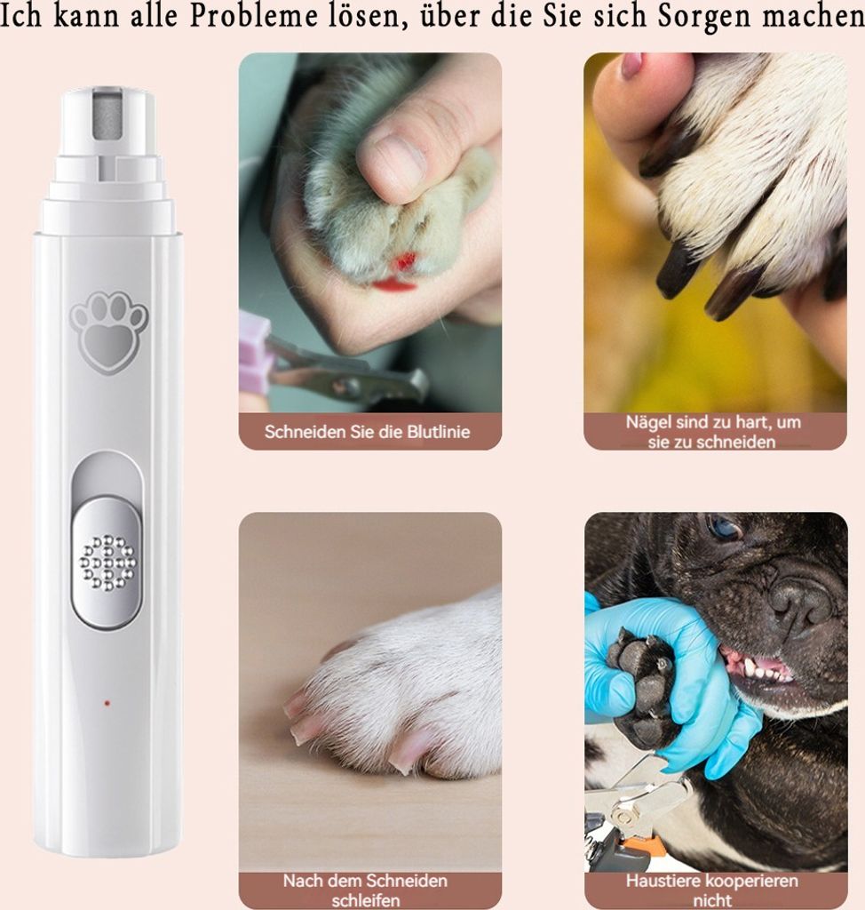 PLATGO Diamant-Hundenagelschleifer – 0,35 Cm Schleifaufsatz Für Hundekrallen, Schonend & Effektiv