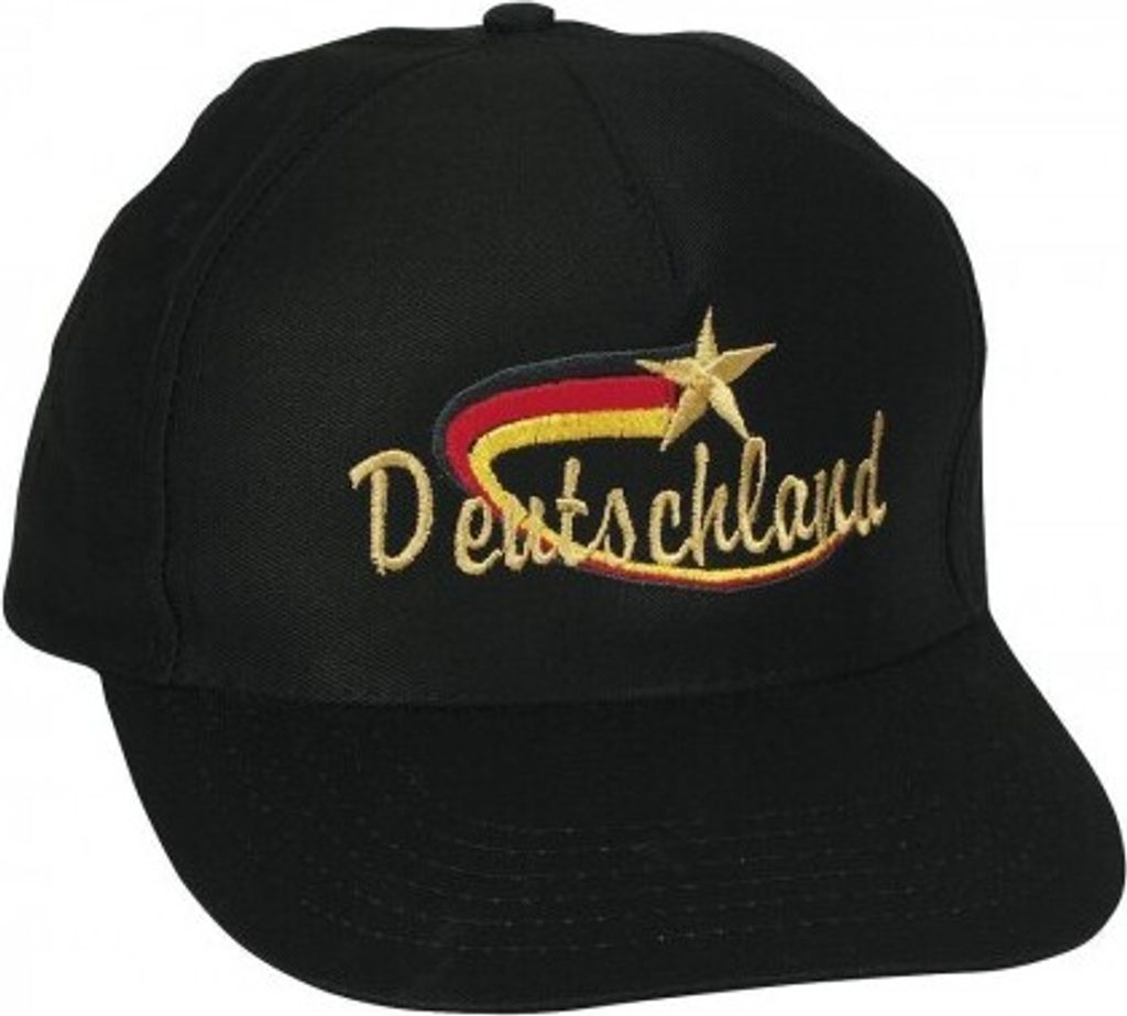 Baseballcap mit Stick - DEUTSCHLAND - 68080 schwarz