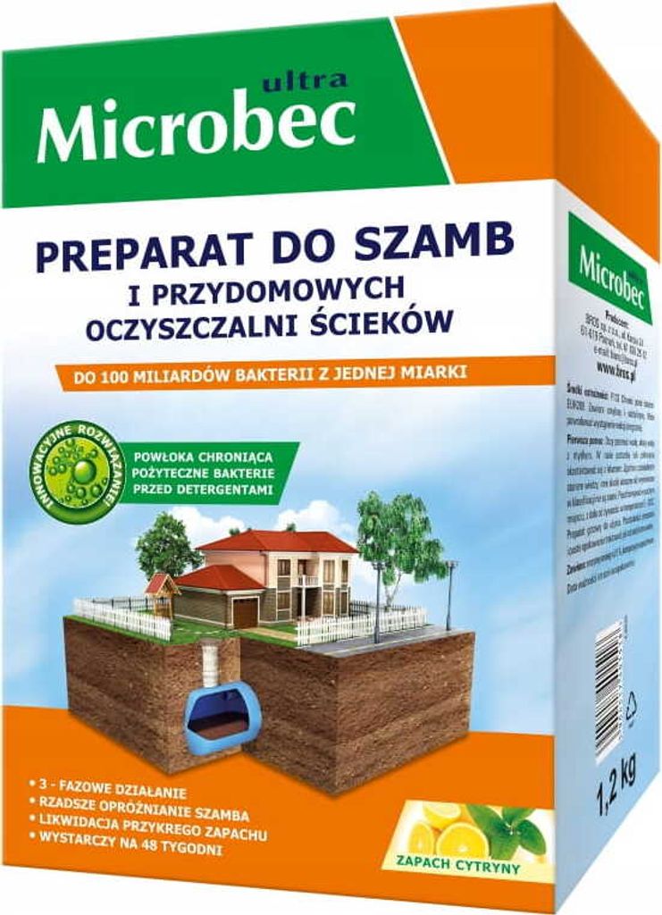 BROS Microbec Ultra: Prípravok pre septiky a čistiarne Obrázok produktu 