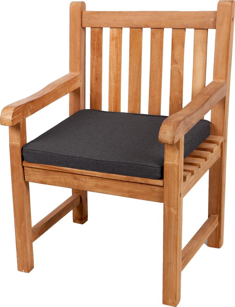 Sitzkissen für Bank, Gartenschaukeln, Sitz, glatt. FK5 (40x40x5, Dunkelgrau)