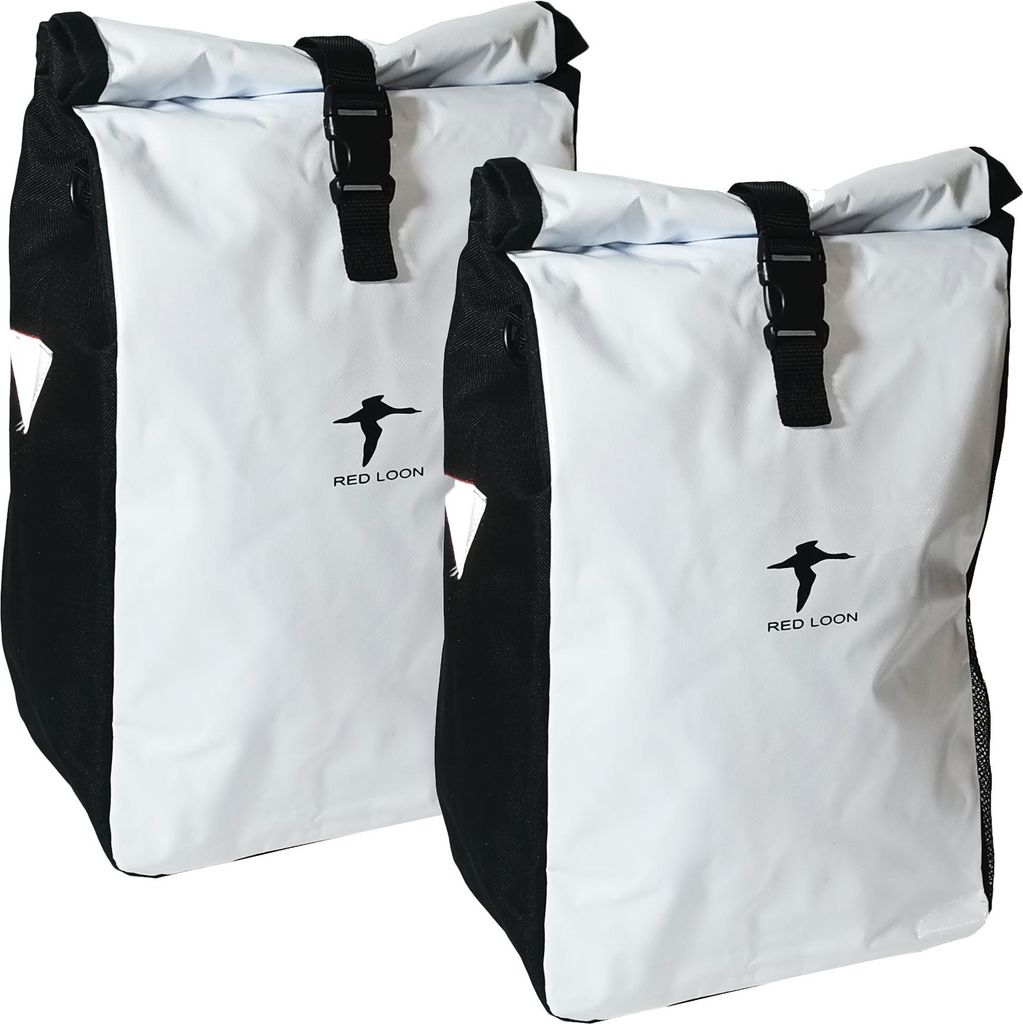 2x Fahrradtasche Red Loon Packtasche Gepäckträgertasche Gepäck Tasche LKW-Plane