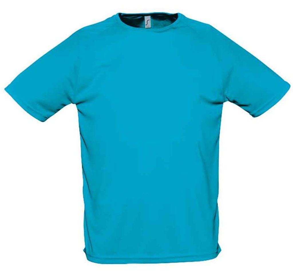 SOLS - "Sporty" T-Shirt für Herren Raglanärmel LT2546 (XXS) (Aquablau)