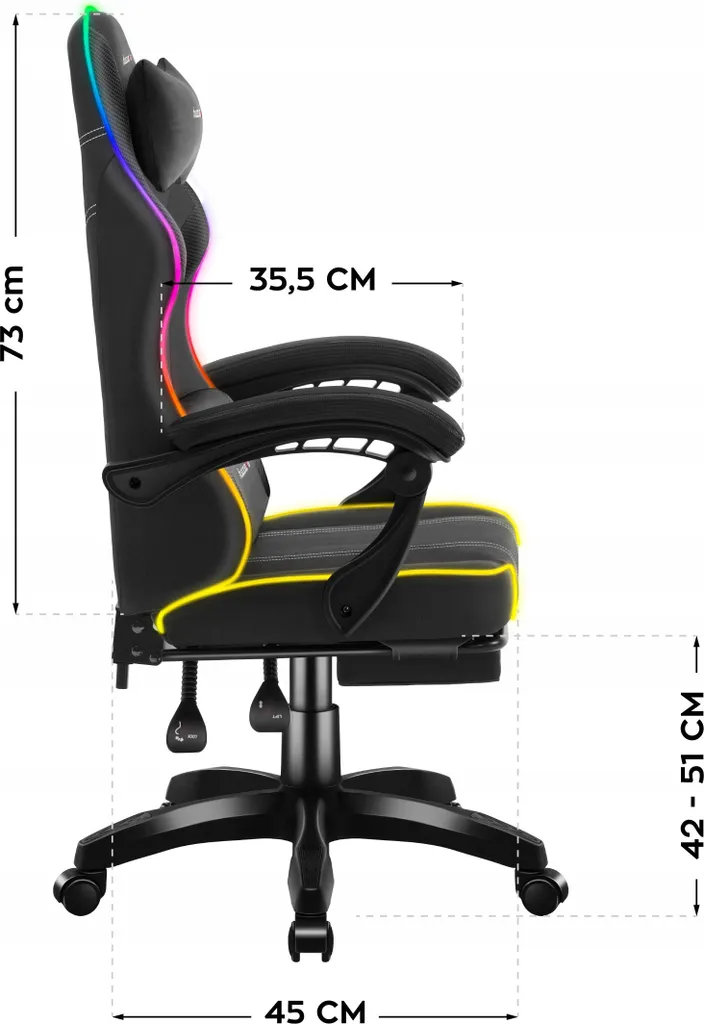 Force 3.7 RGB gaming chair Black - 20