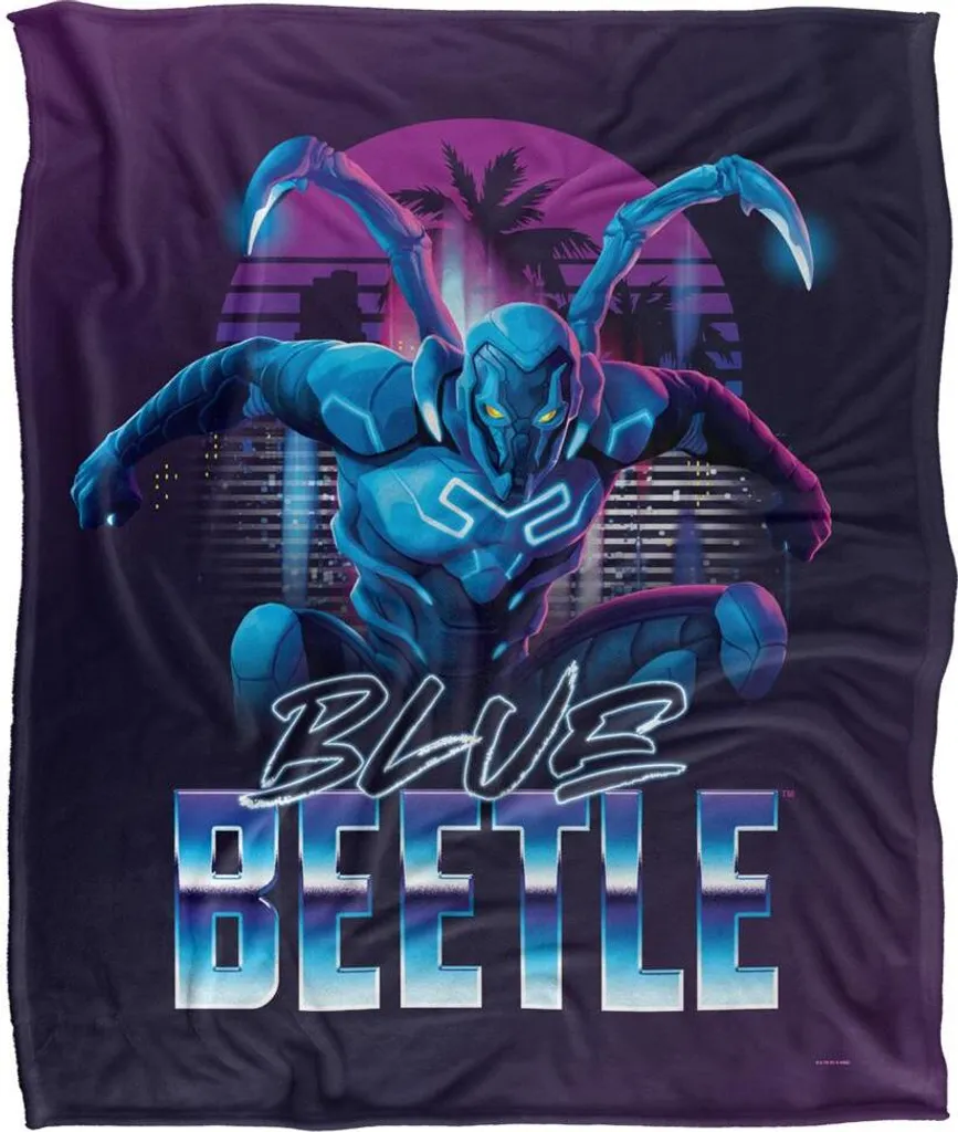 Couverture Blue Beetle Douceur Premium Pose TV19005 Impression Couleur HD