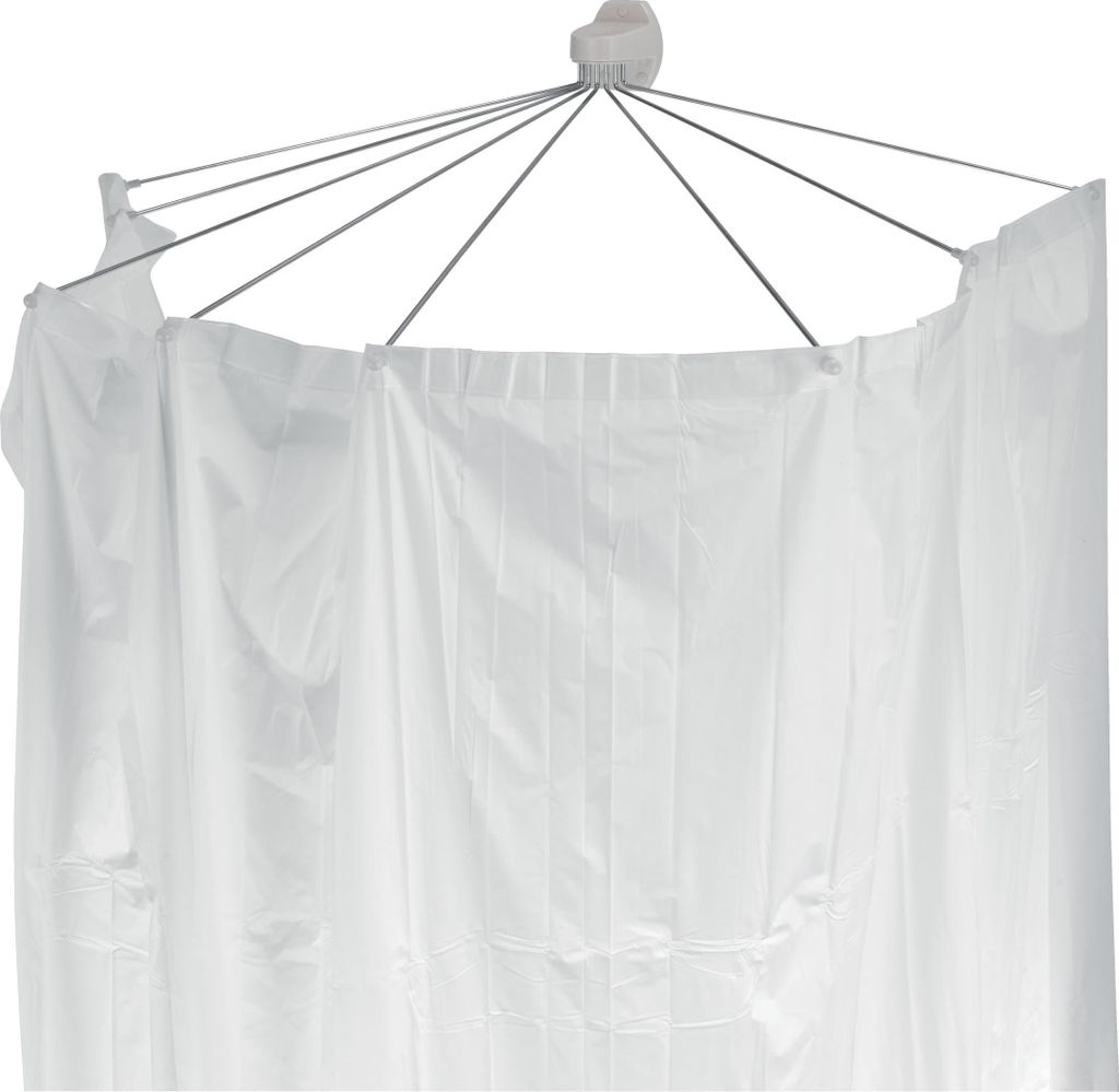 Spirella Duschspinne Duschfaltschirm "Ombrella" weiß Produktbild 