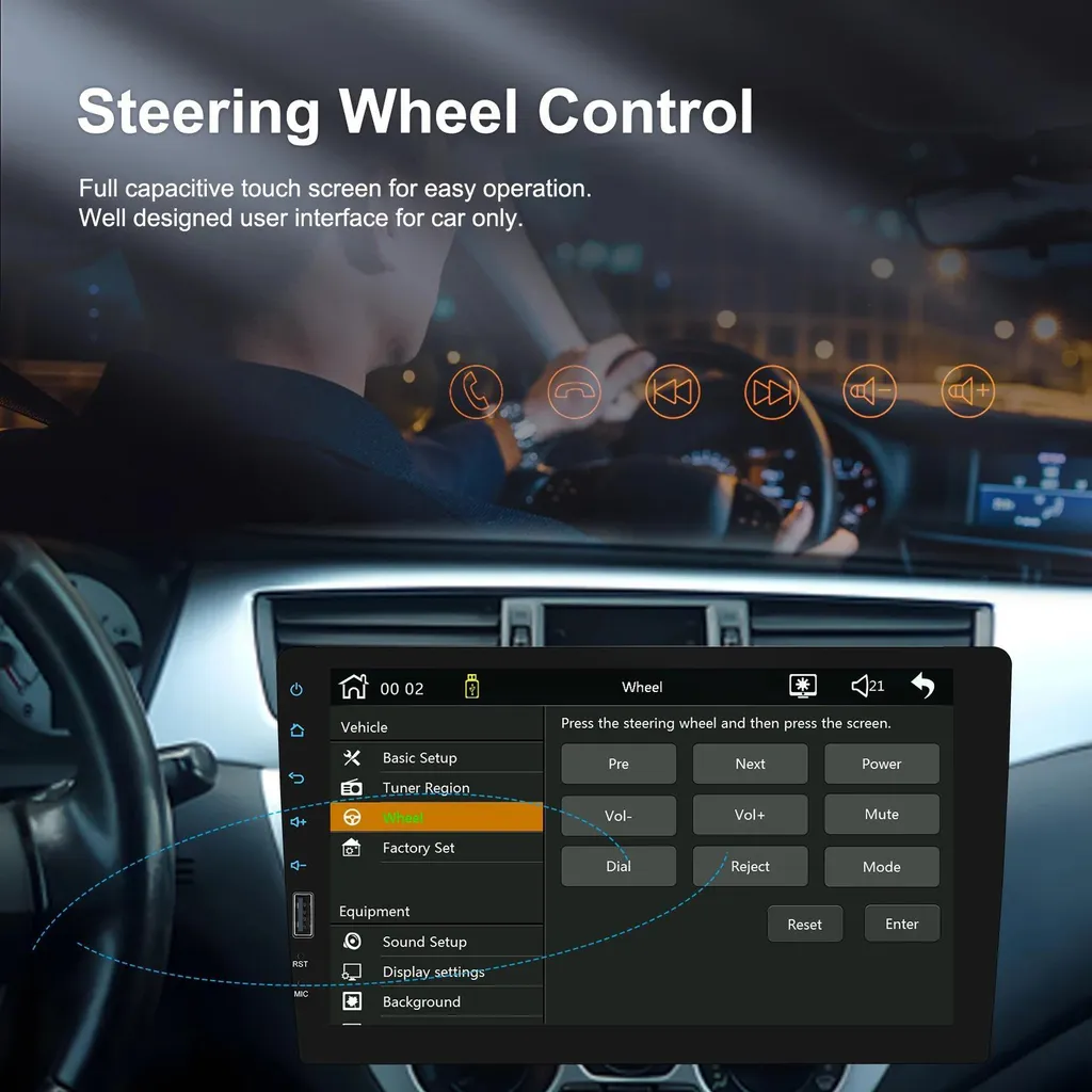Autoradio Bluetooth 1 DIN : Écran Tactile pour Remplacer votre Poste - 10