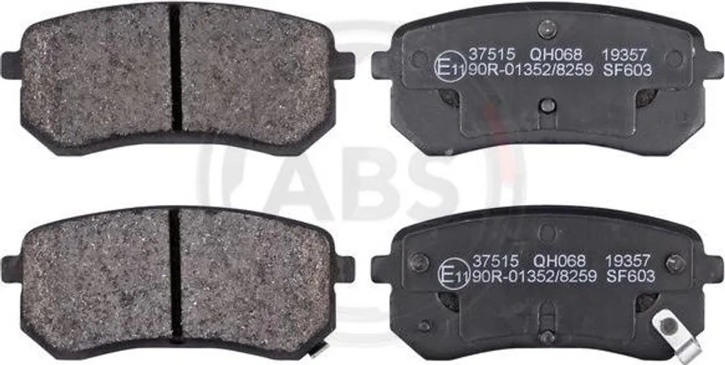 A.B.S. 37515 Jeu de Plaquettes de Frein OE 58302-0XA00 pour Kia Picanto