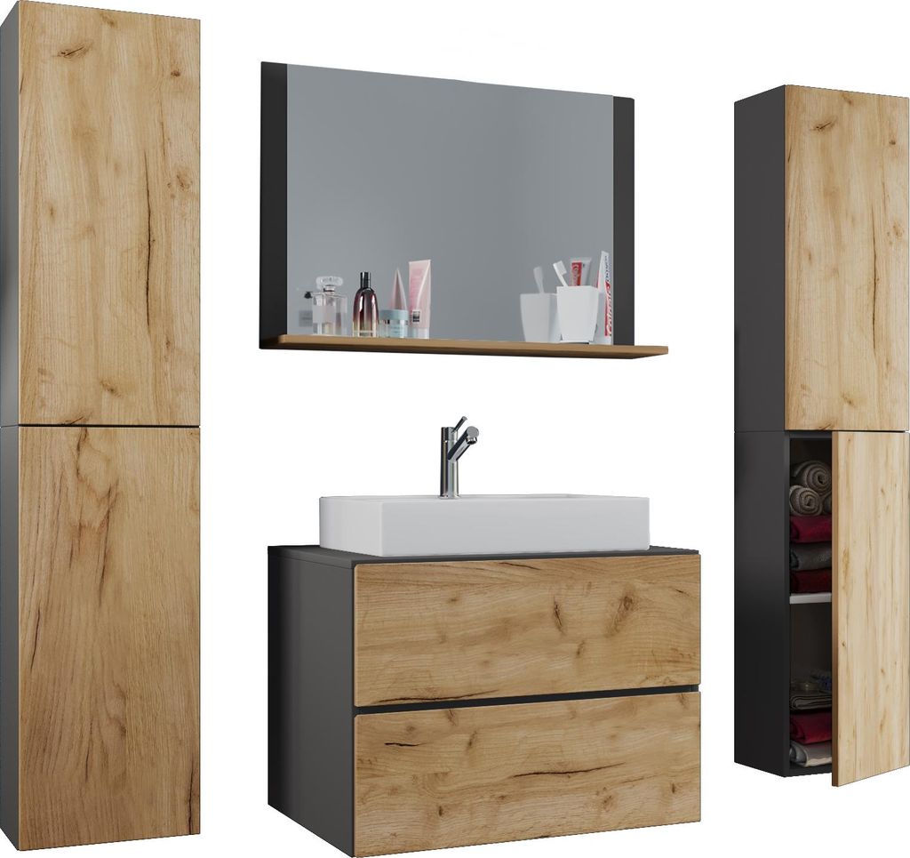 5-tlg. Waschplatz Waschtisch Lendas XL Produktbild 