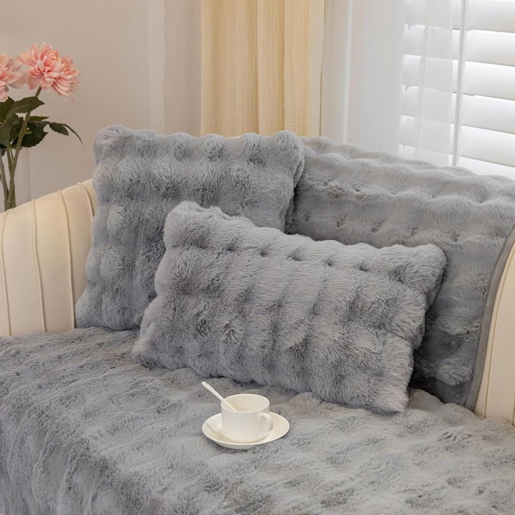 Kaninchen Plüsch Sofabezug L Form 1/2/3/4 Sitzer Sofa Produktbild 7