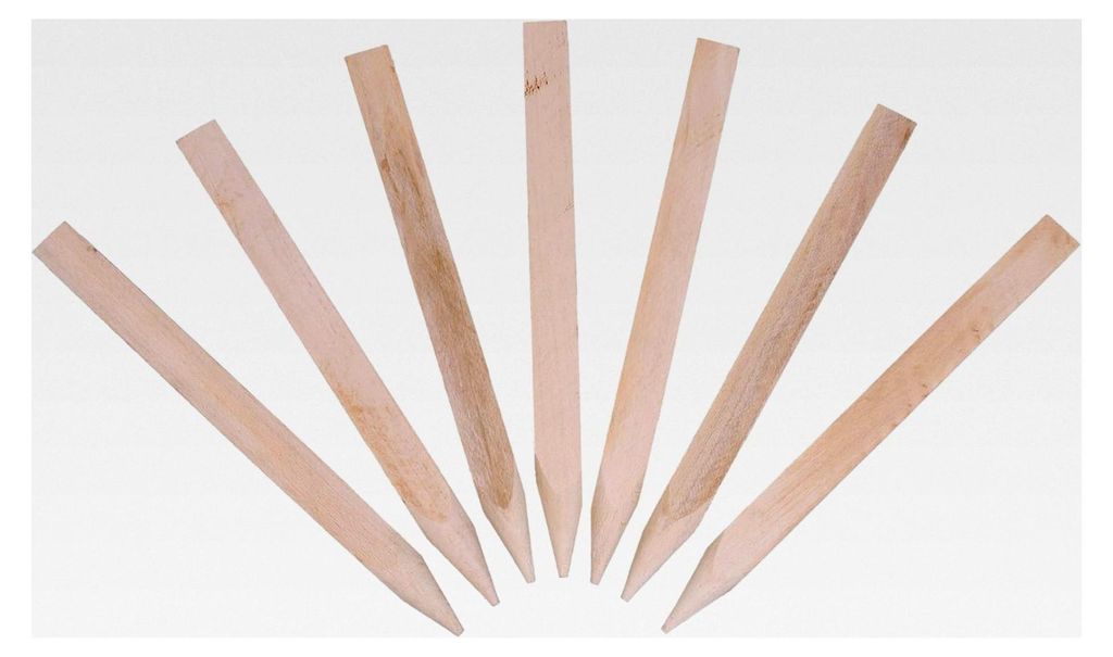 Holzpfähle, angespitzt, quadratisch, aus Hartholz, 50 Stück, 50 cm – zum Markieren, Abgrenzen oder Kennzeichnen