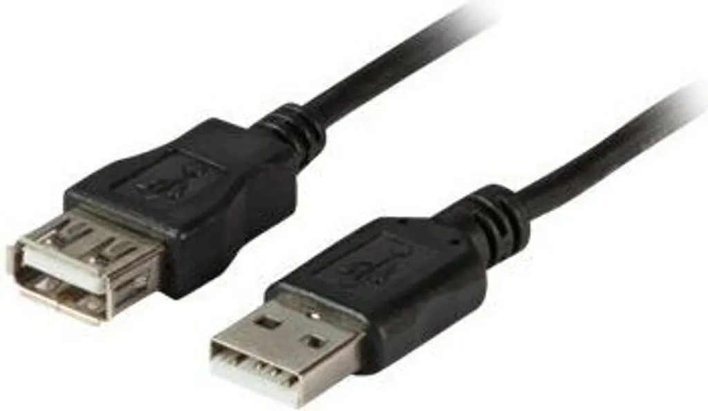EFB Cavo di prolunga USB2.0 A-A, St-Bu, 0,5 m, nero, Classe