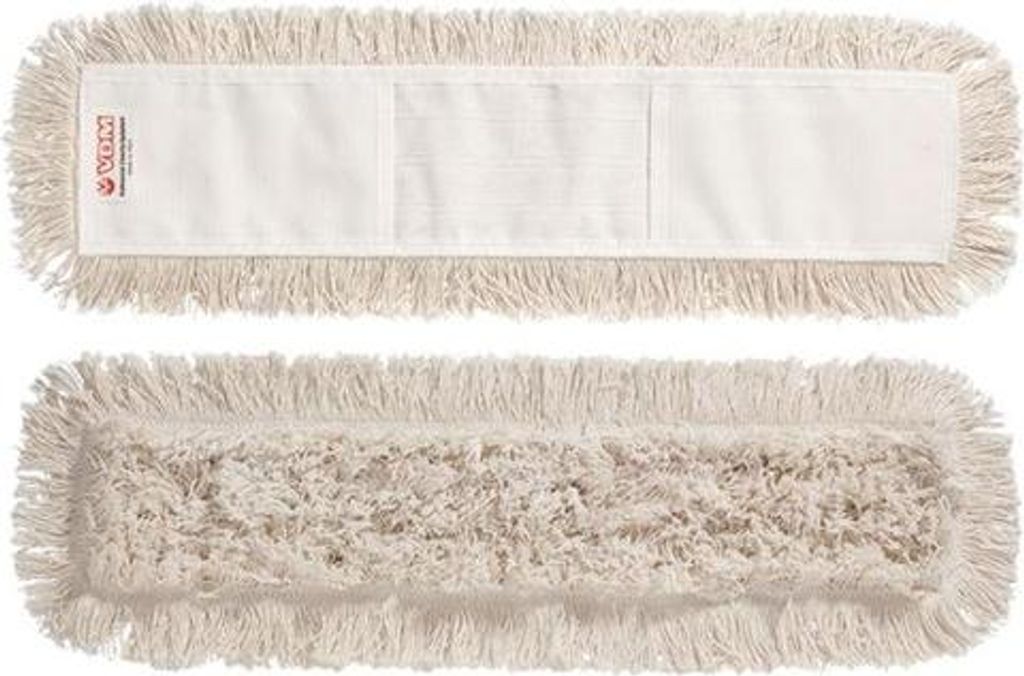 Marke Premium Bodenwischer | Mopptuch | Baumwolle mit Tascheneinlagen | Aufnahme von Schmutz & Feuchtigkeit | Für große Flächen | Länge: 80cm