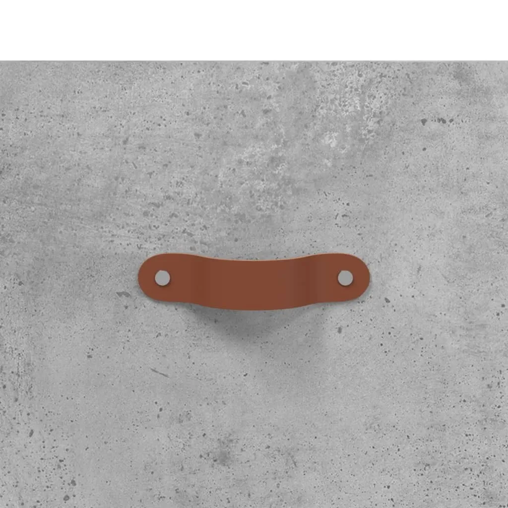 vidaXL Coppia Comodini a Muro Grigio Cemento 35x35x20 cm Moderni - 10