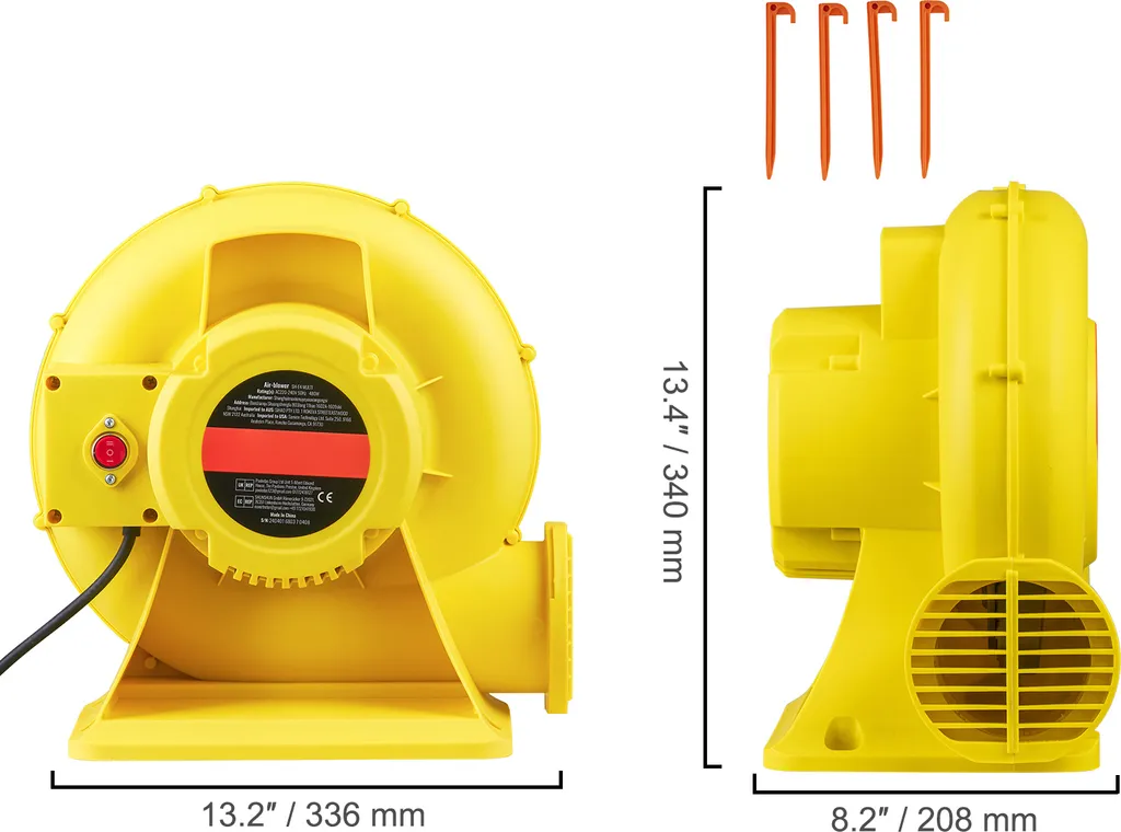 Pompe à Air Professionnelle 450W pour Château et Structure Gonflable - 8