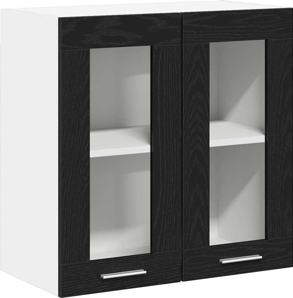 "Rabatt 2026" Hängeschrank 1 PC - Küchenmöbel/Sideboard - Schwarz Eichen-Optik 60x31x60cm Holzwerkstoff - Küchenschränke langlebig5282