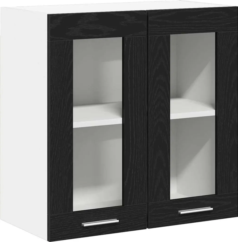vidaXL Mobile Pensile Nero 60 x 31 x 60 cm | Robusto Legno Multistrato