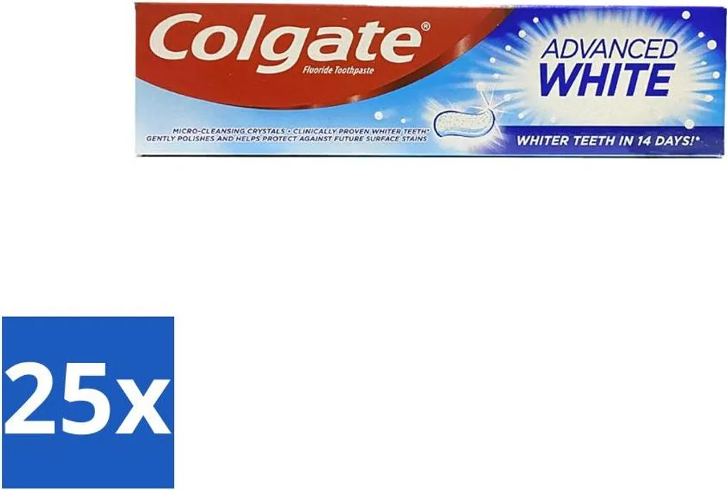 Kit 25 Colgate Advanced White 100ml - Fornitura Professionale