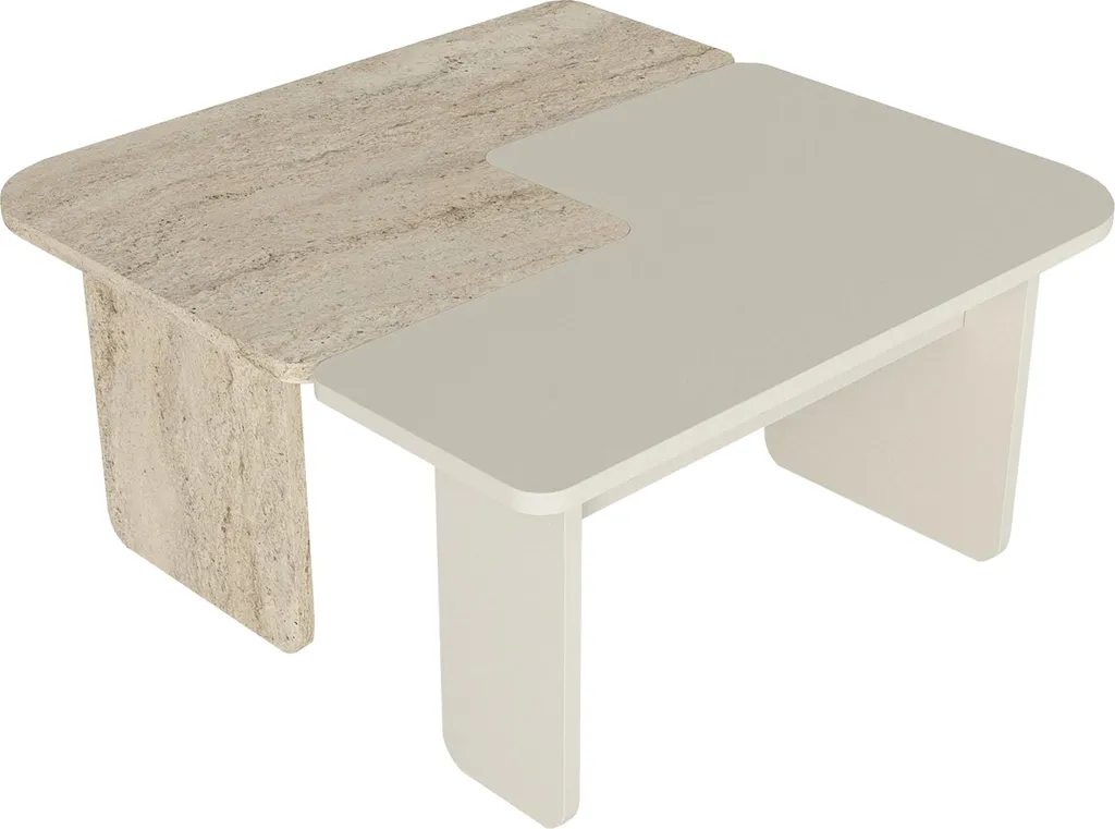 Table basse Boneksbelt 2 moitiés : la solution salon modulable chic - 6
