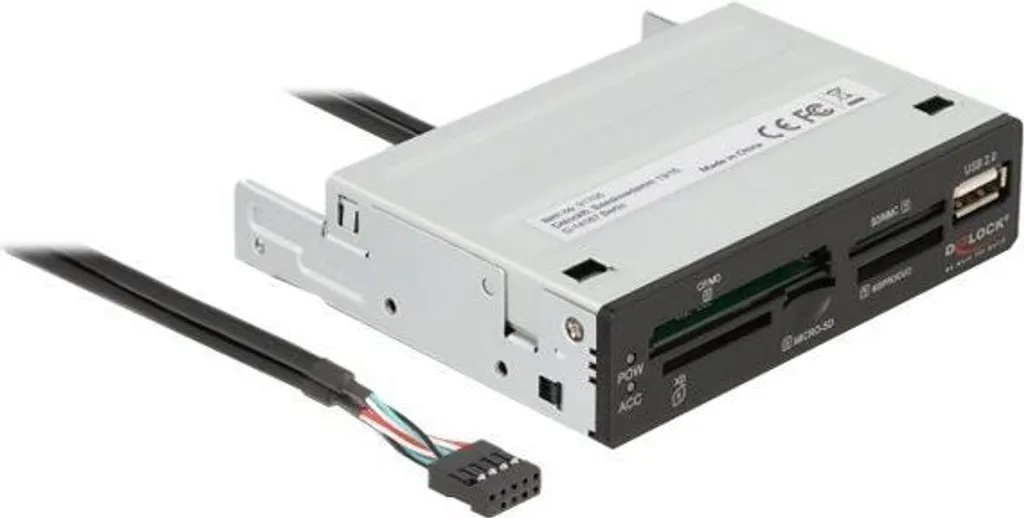 Delock Lettore Schede 3.5 Interno - Compatibile xD, CF, MS e SD