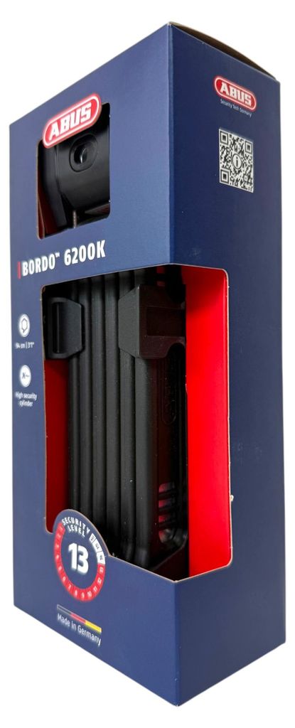 Antivol pliable ABUS Bordo 6200K/90 SH - Antivol vélo Image du produit 