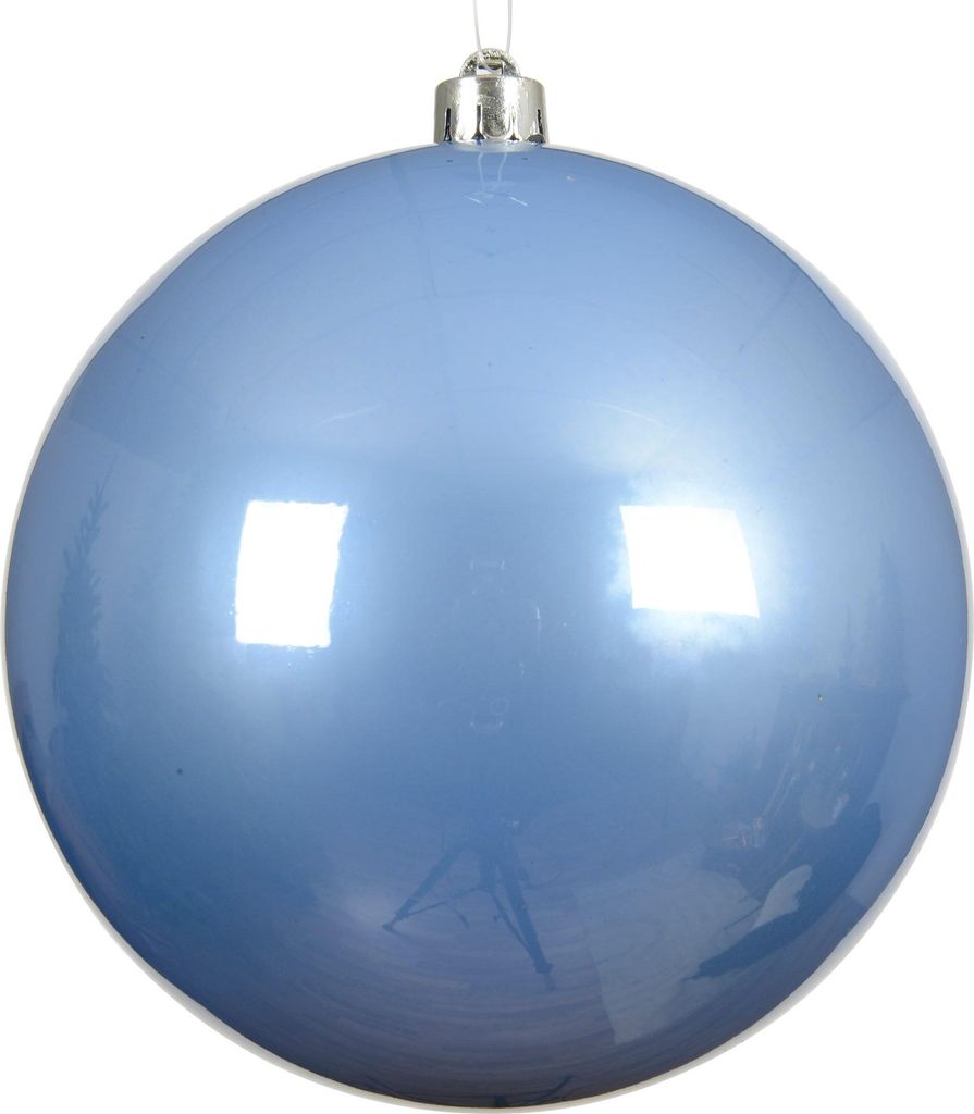 Weihnachtskugeln Kunststoff 14cm 1 Stück - Himmelblau Produktbild 