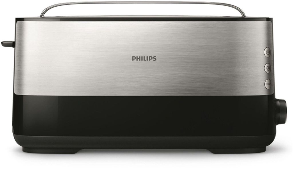 Philips Viva Collection Langschlitz ToasterMetall Produktbild 