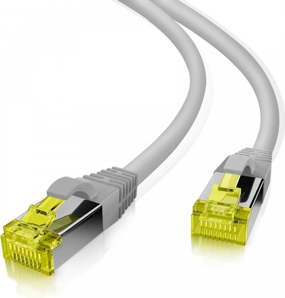 Helos 118066 Cavo Patch Cat 6a Grigio 1.5m S/FTP per Rete 10Gbps