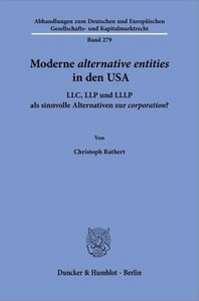 Moderne alternative entities in den USA