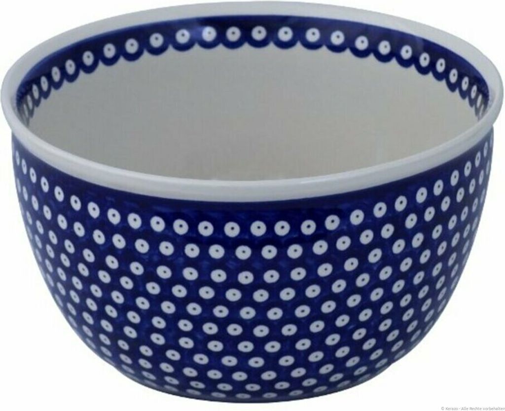 Original Bunzlauer Keramik 4,5 Liter Schüssel Schale XL Ø26,3 cm Salatschüssel Suppenschüssel Beilagenschüssel Obstschale Rührschüssel [Form...