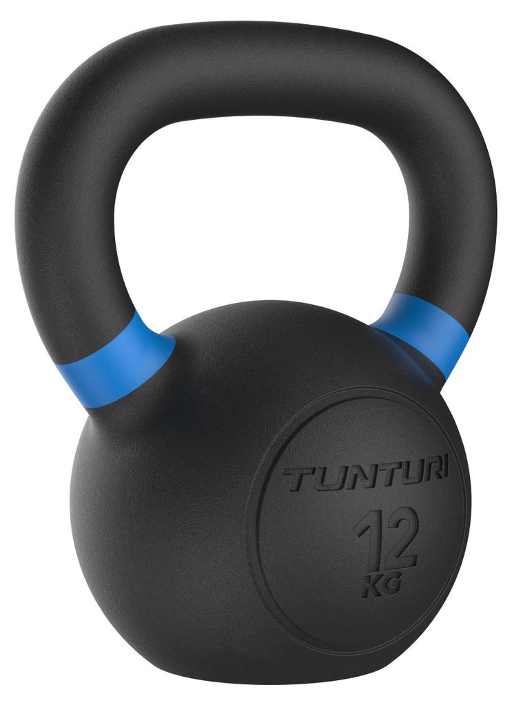Tunturi Platinum Kettlebell Gusseisen – 12 kg – Inkl. er Fitness-App