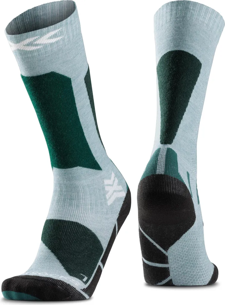 Chaussettes Ski Enfant Anti-Ampoules X-Socks Ski Discover Vertes 24-26 OTC