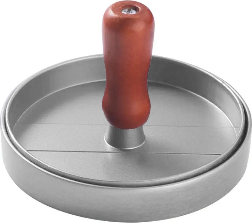 Hamburgerpresse, 11,4 cm, antihaftbeschichteter Patty-Maker mit 100 Wachspapieren, robuste Fleischbällchenpresse für BBQ-Veggie-Burger