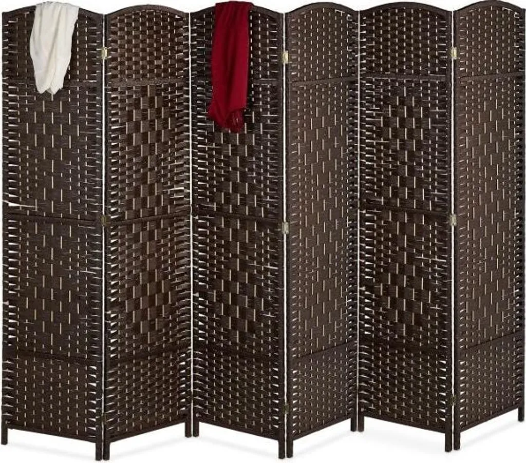 Mur écran à 6 panneaux pliable séparateur de pièce gris anthracite 170cm