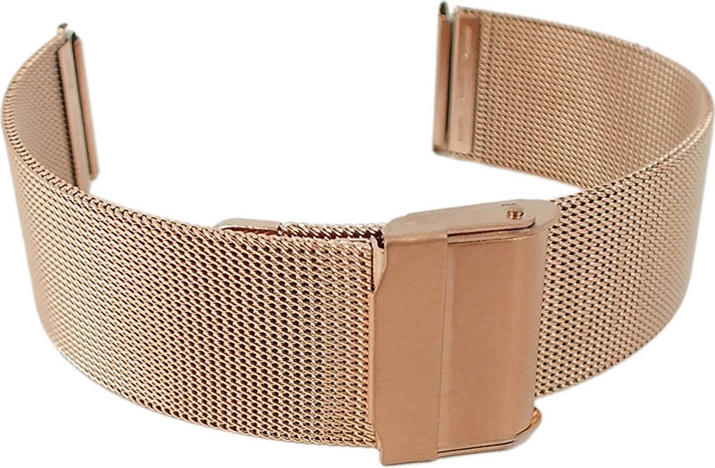 Minott Uhrenarmband | Edelstahl, Milanaise, roségoldfarben 30627R, Stegbreite:20mm