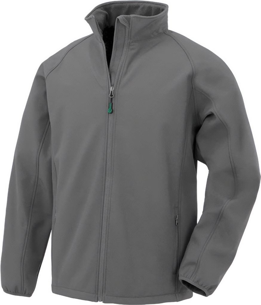 Result Genuine Recycled - Softshelljacke Zum Bedrucken für Kinder PC6939 (116) (Grau)