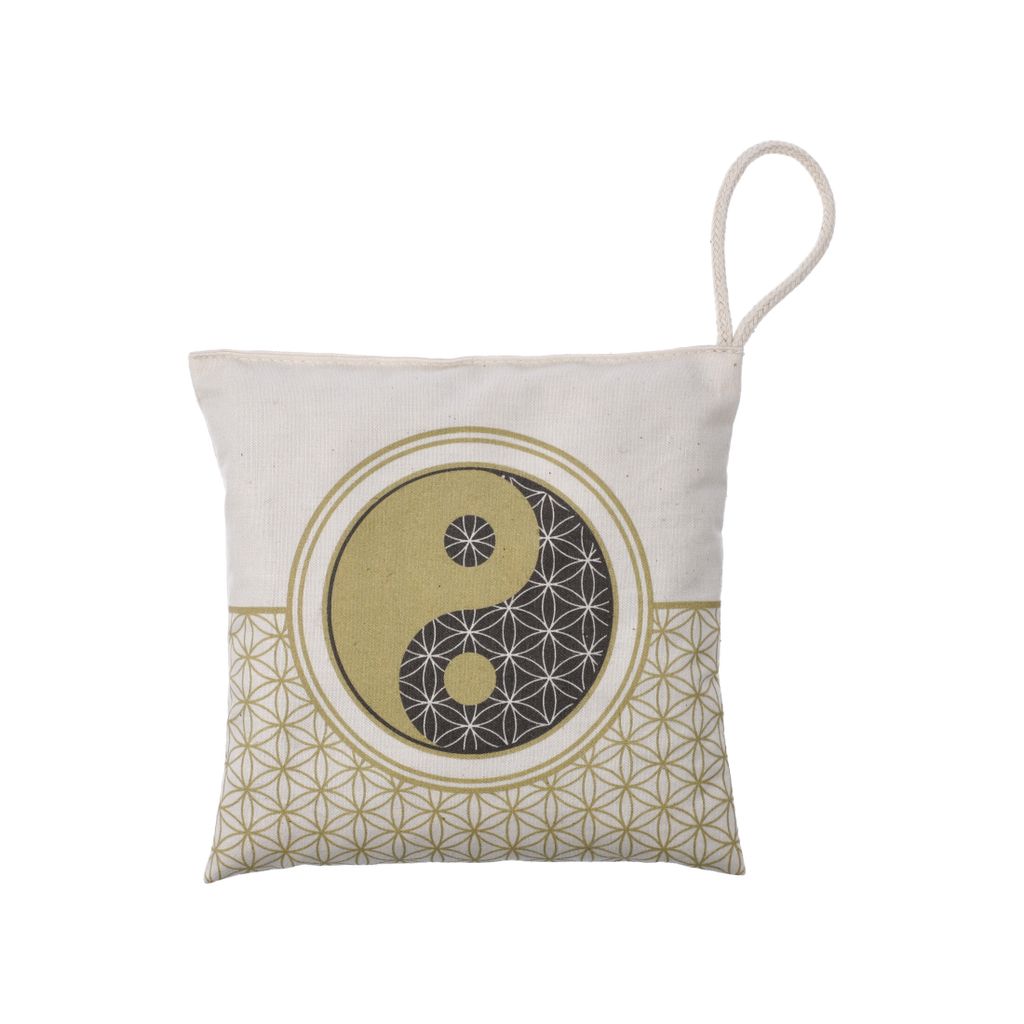 Goebel Lavendelkissen Yin Yang Weiß, Duftkissen, Baumwolle, Bunt, 14 x 14 cm, 23500731