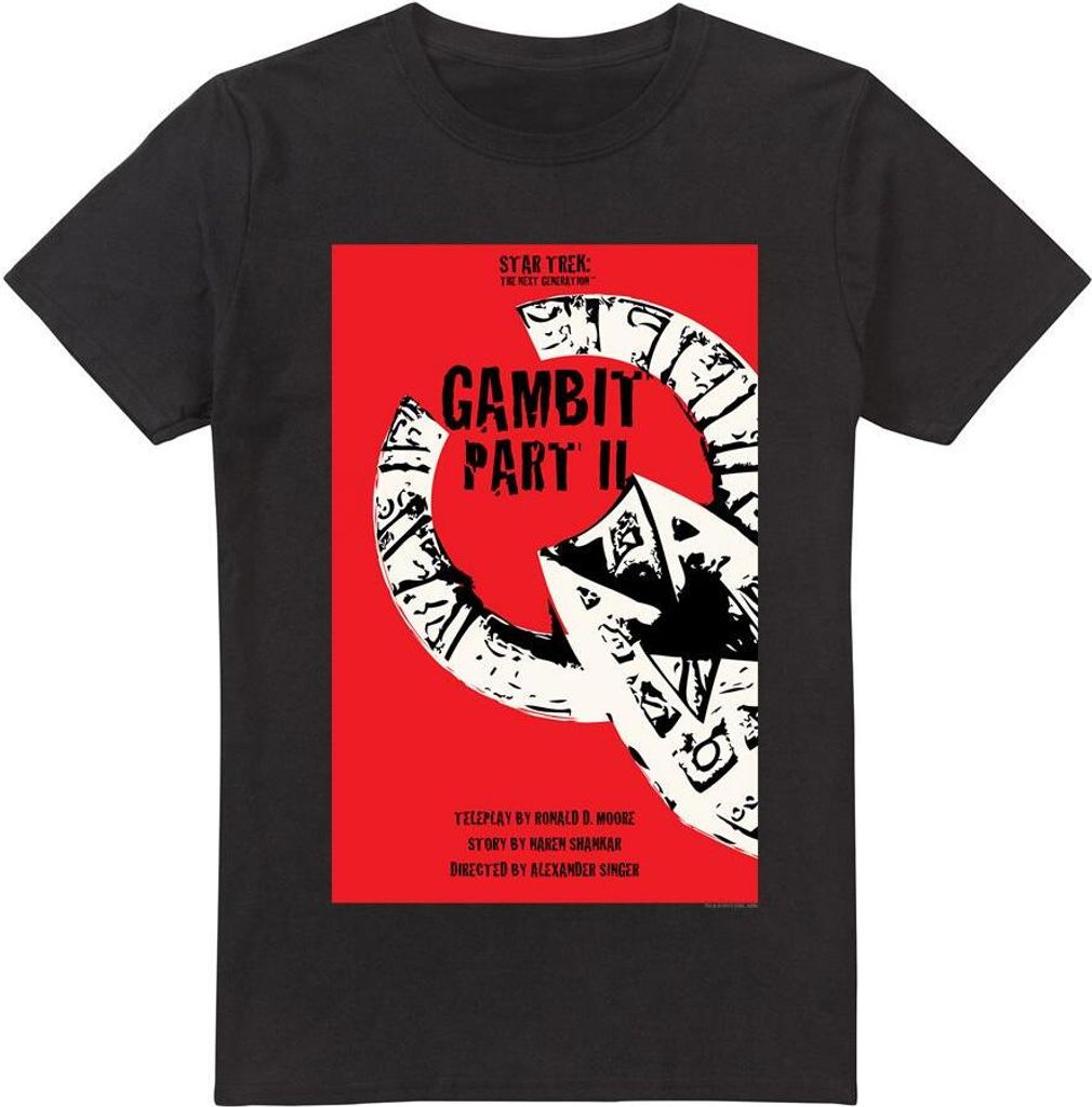 Star Trek - "The Next Generation Season 7 Episode 5" T-Shirt für Herren TV5461 (S) (Schwarz)